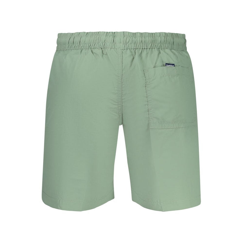 Lotto Green Polyamide Men's Swimwear - Trendy Swim Boxers