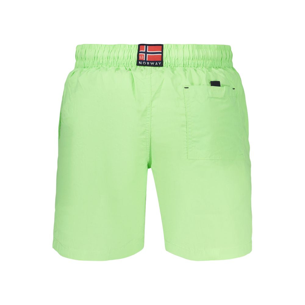 Norway 1963 Verde Poliammide Men's Swimwear - Trendy Swim Boxers