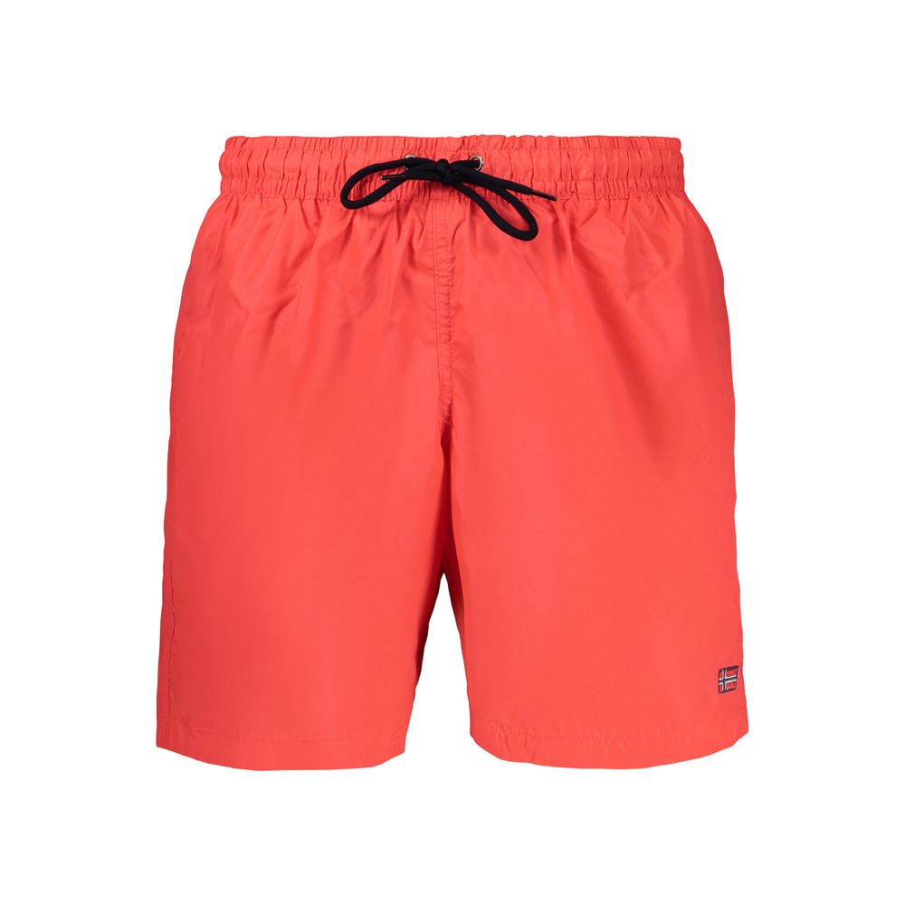 Norway 1963 Red Polyamide Men's Swim Boxer - Stylish Beachwear