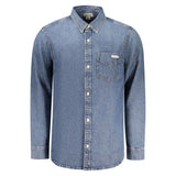 Chemise en Coton Bleue pour Homme Calvin Klein