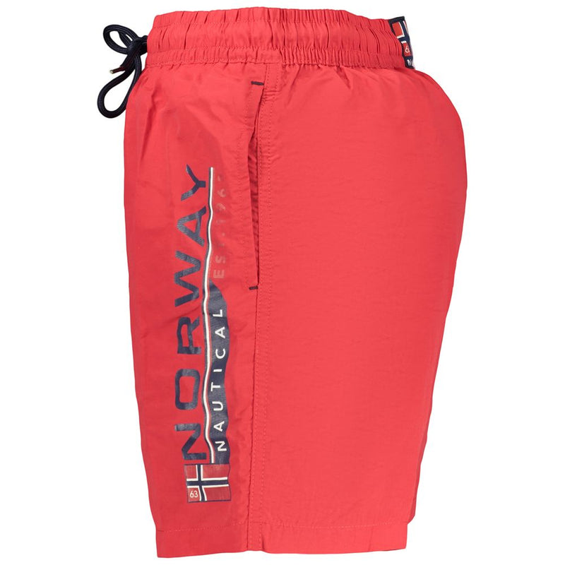 Norway 1963 Rosso Poliammide Men's Swimwear