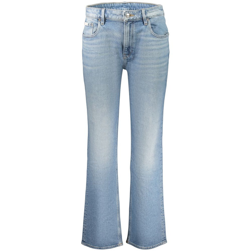 Calvin Klein Azzurro Cotton Women's Jeans - Light Blue