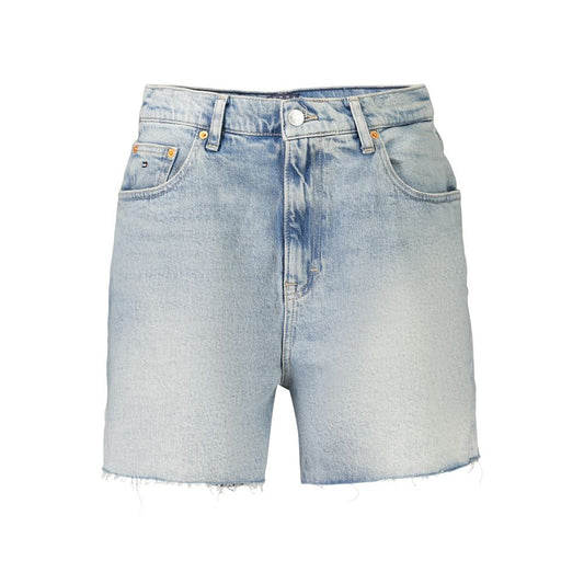 Tommy Hilfiger Azzurro Cotton Women's Shorts - Light Blue