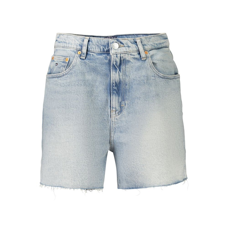 Tommy Hilfiger Azzurro Cotton Women's Shorts - Stylish Summer Essential
