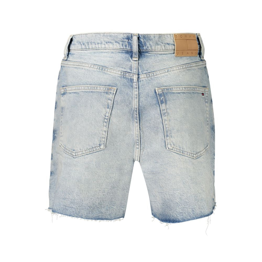 Tommy Hilfiger Azzurro Cotton Women's Shorts - Light Blue
