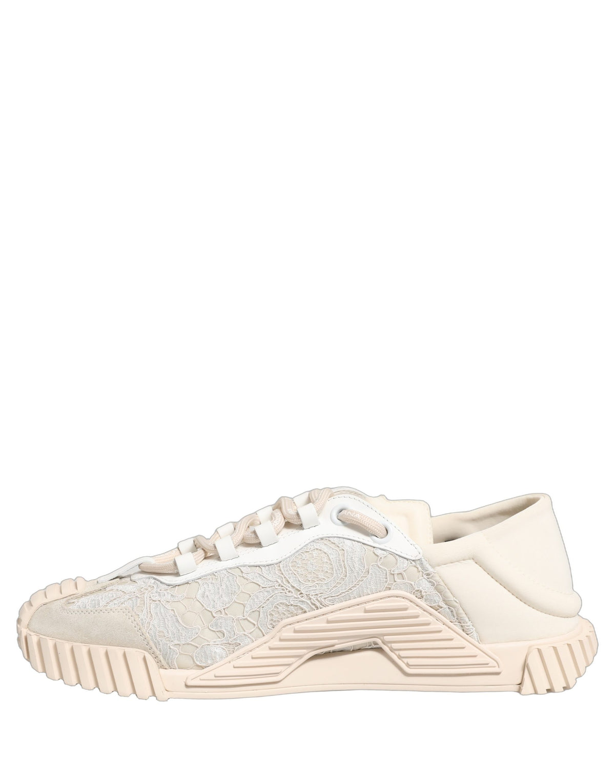 Dolce & Gabbana White Lace NS1 Low Top Sneakers for Women