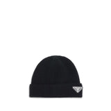Prada Black Wool Oves Aries Beanie