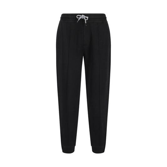 Brunello Cucinelli Black Cotton Joggers - Refined Comfort