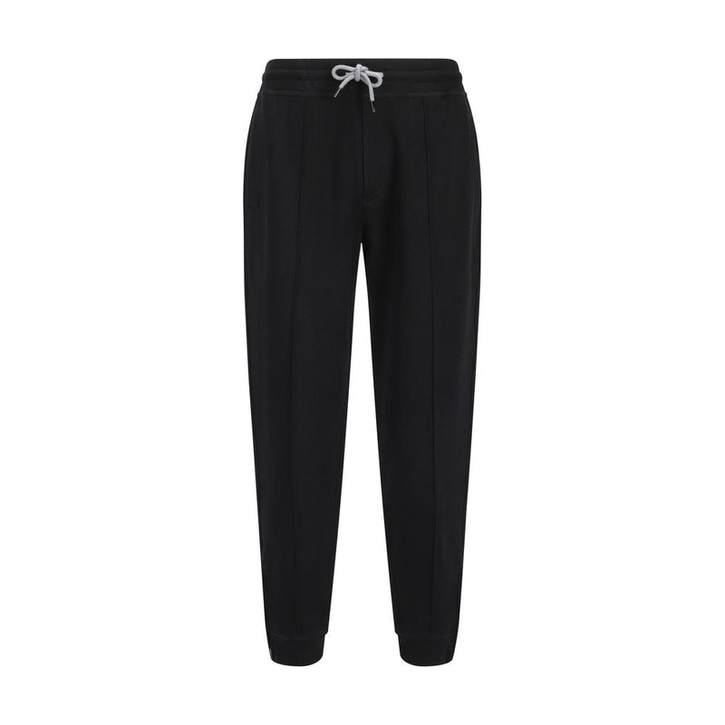 Brunello Cucinelli Black Cotton Joggers - Refined Comfort