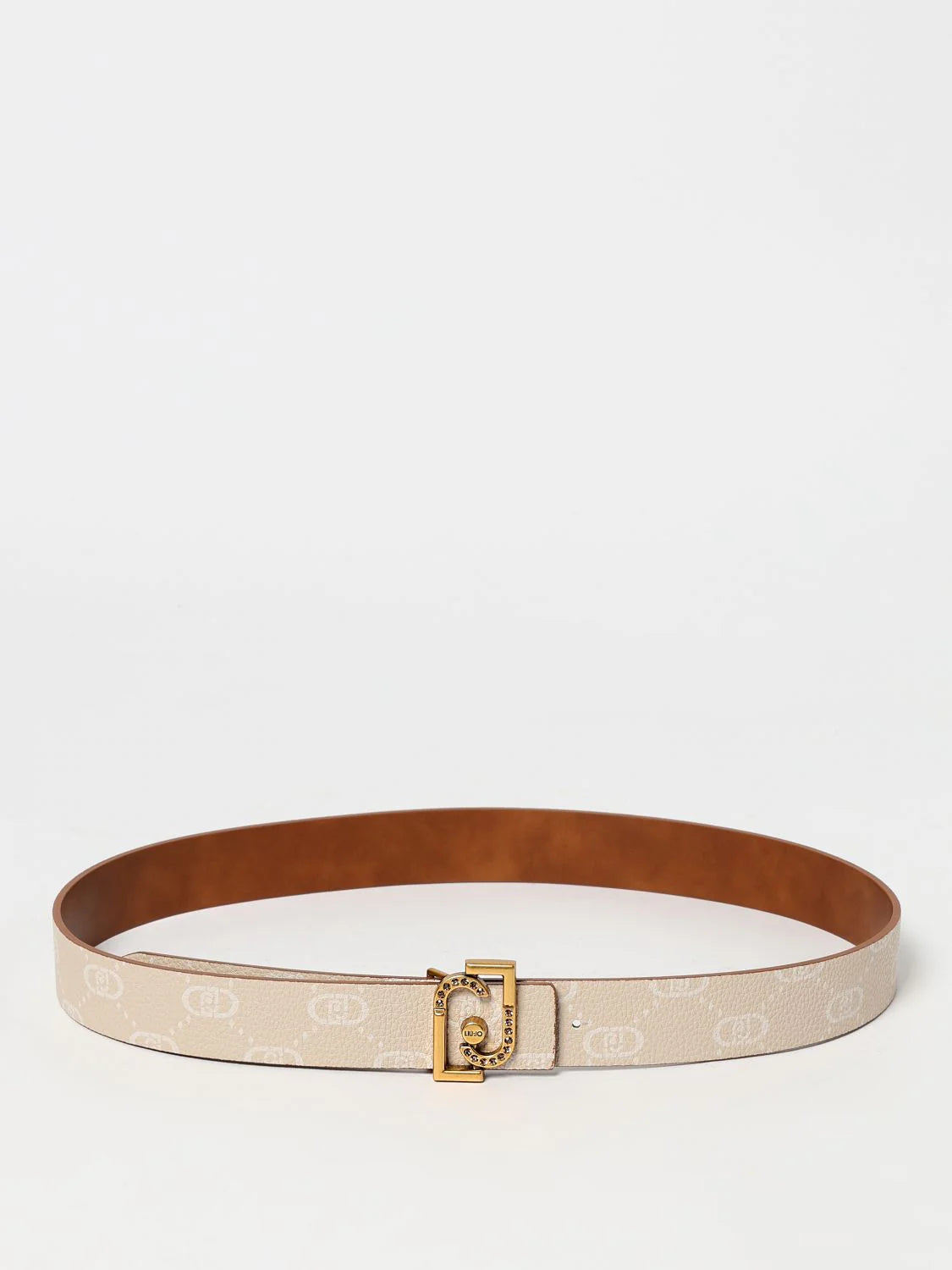 Liu Jo Beige Leather Regular Belt for Women