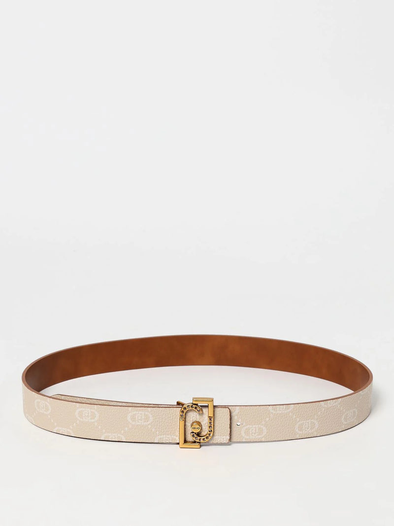 Liu Jo Beige Leather Regular Belt for Women