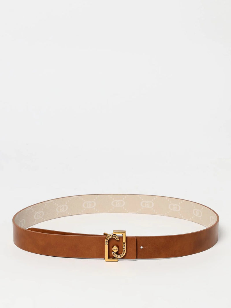 Liu Jo Beige Leather Regular Belt for Women