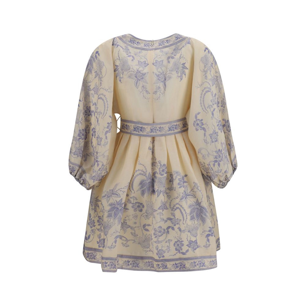 Robe décontractée en lin multicolore Zimmermann