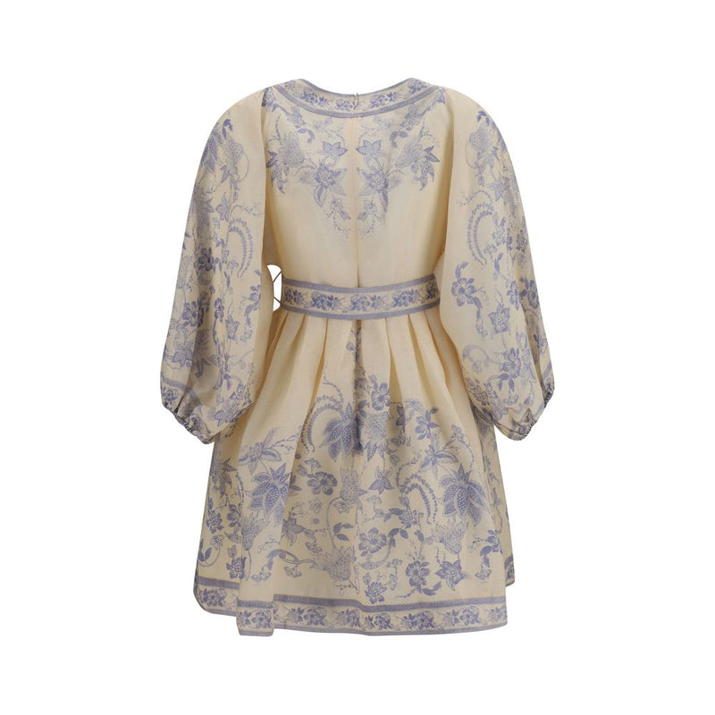 Robe décontractée en lin multicolore Zimmermann