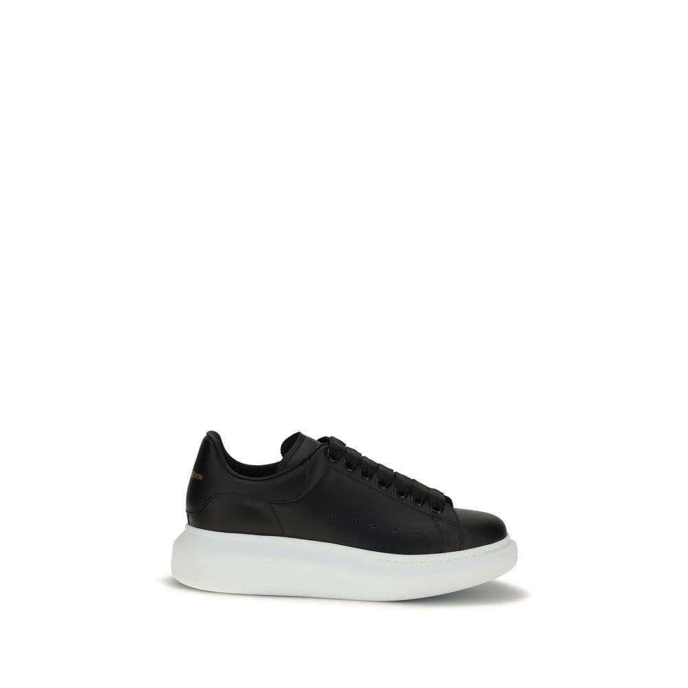 Baskets à plateforme Alexander McQueen Bos Taurus en cuir de veau noir