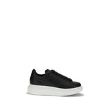 Baskets à plateforme Alexander McQueen Bos Taurus en cuir de veau noir