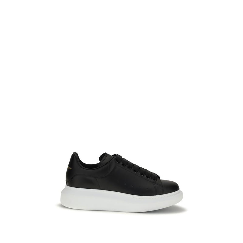 Baskets à plateforme Alexander McQueen Bos Taurus en cuir de veau noir