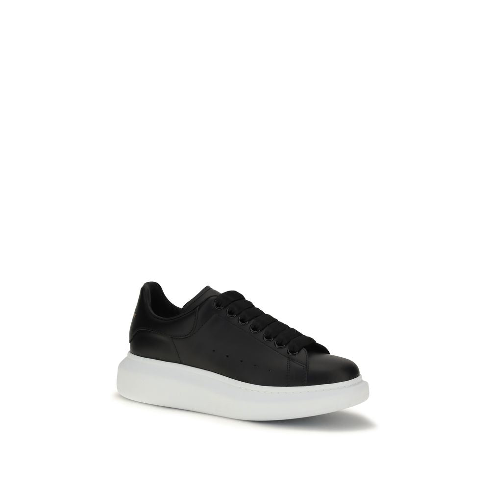 Baskets à plateforme Alexander McQueen Bos Taurus en cuir de veau noir