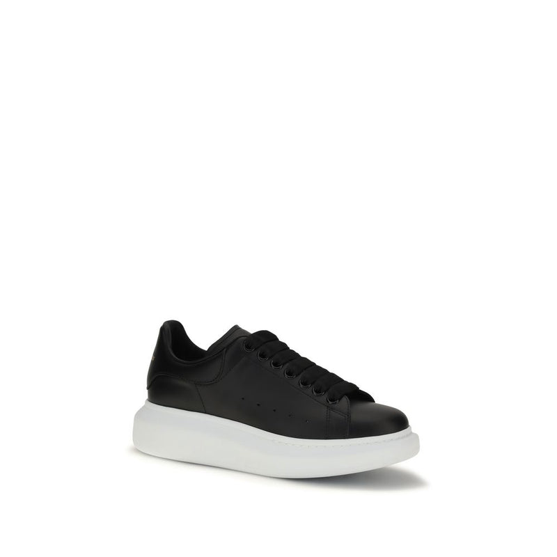 Baskets à plateforme Alexander McQueen Bos Taurus en cuir de veau noir