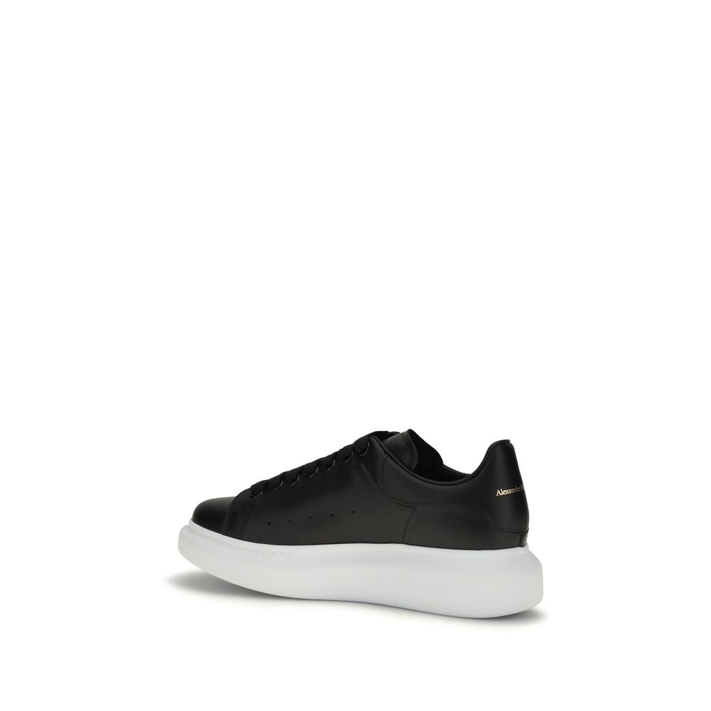 Baskets à plateforme Alexander McQueen Bos Taurus en cuir de veau noir