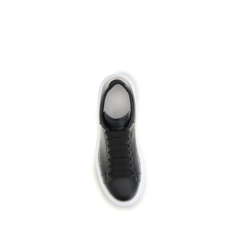 Baskets à plateforme Alexander McQueen Bos Taurus en cuir de veau noir