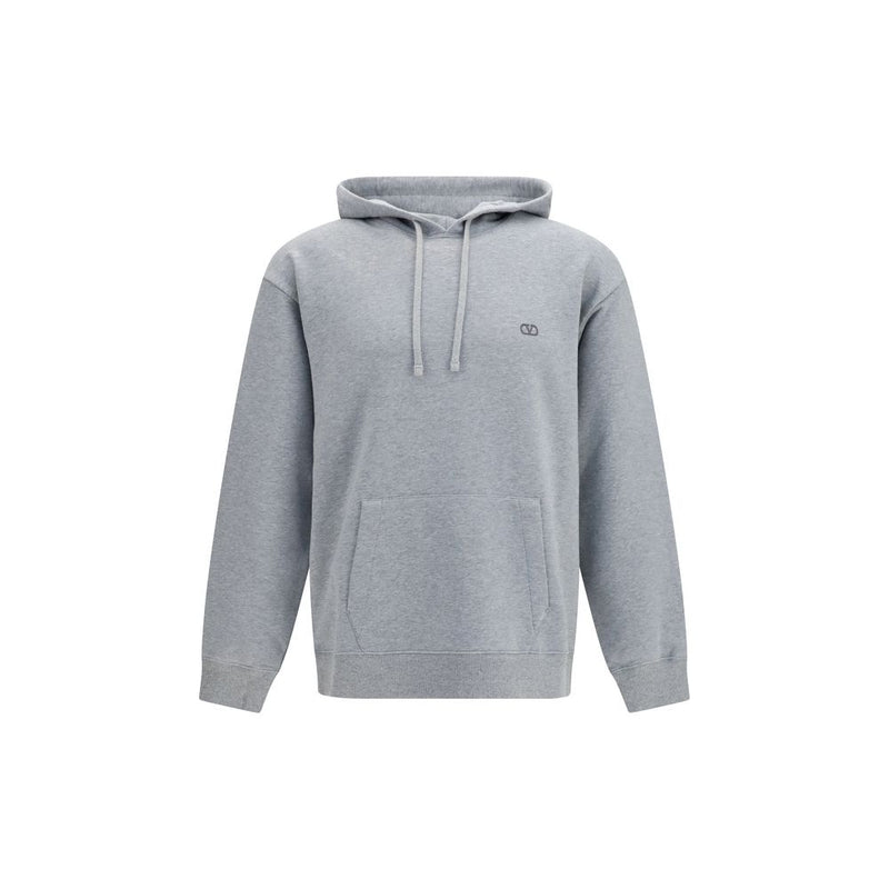 Valentino VLogo Signature Gray Cotton Sweatshirt for Men