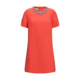 Valentino Garavani Multicolor Wool Oves Aries Casual Dress