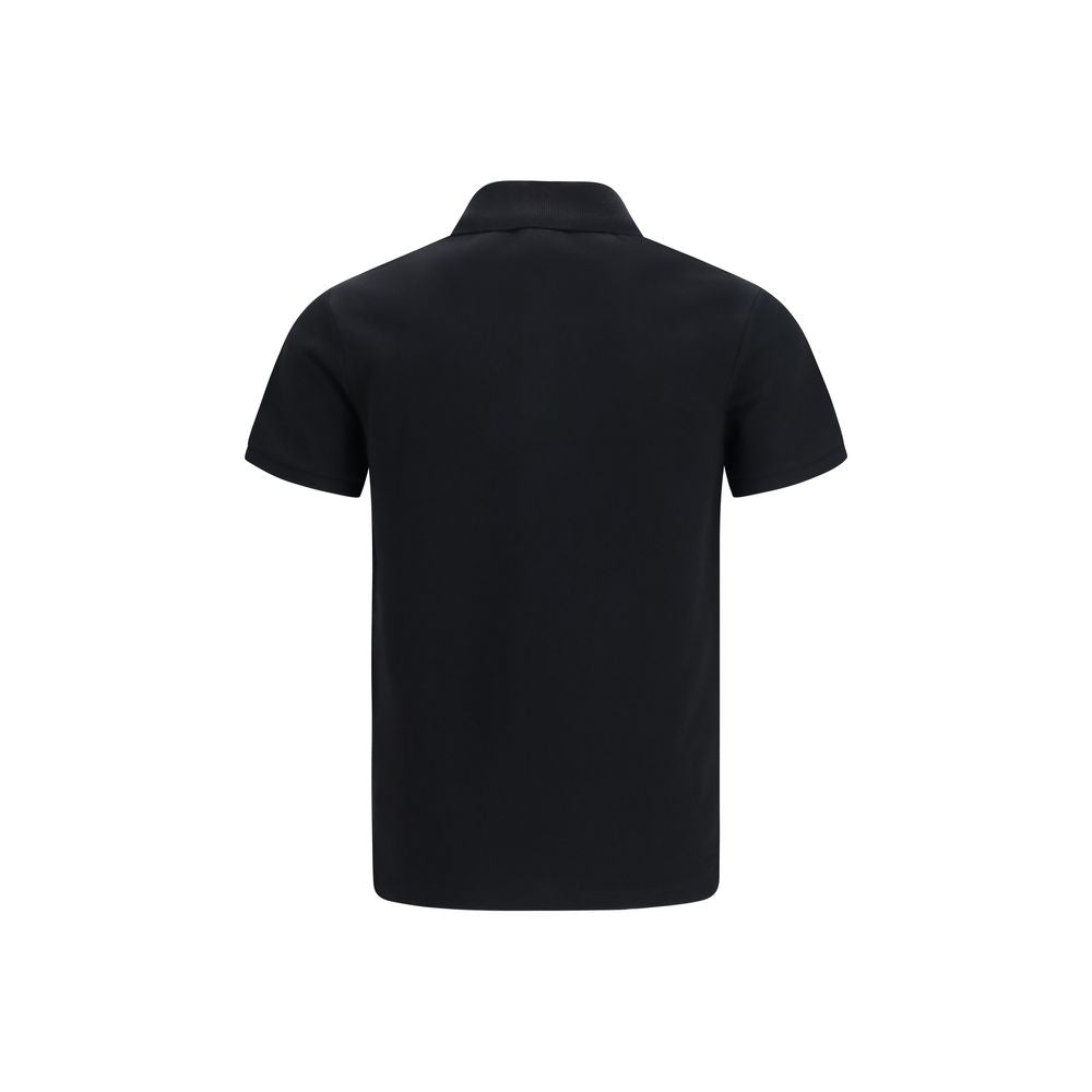 Polo Shirt en Coton Noir Balmain - Élégance et Confort