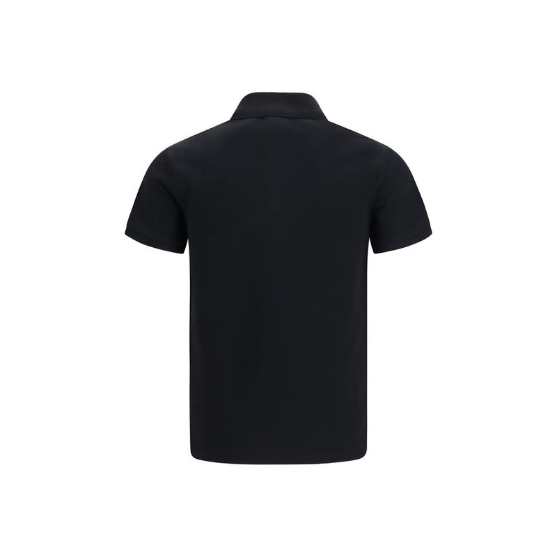 Balmain Black Cotton Polo Shirt - Elegant Everyday Wear
