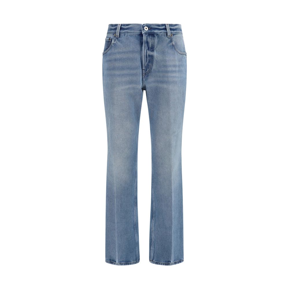 Miu Miu Blue Cotton Relaxed Fit Jeans for Women