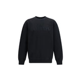 Balmain Black Cotton Sweatshirt - Vintage Embroidered Logo
