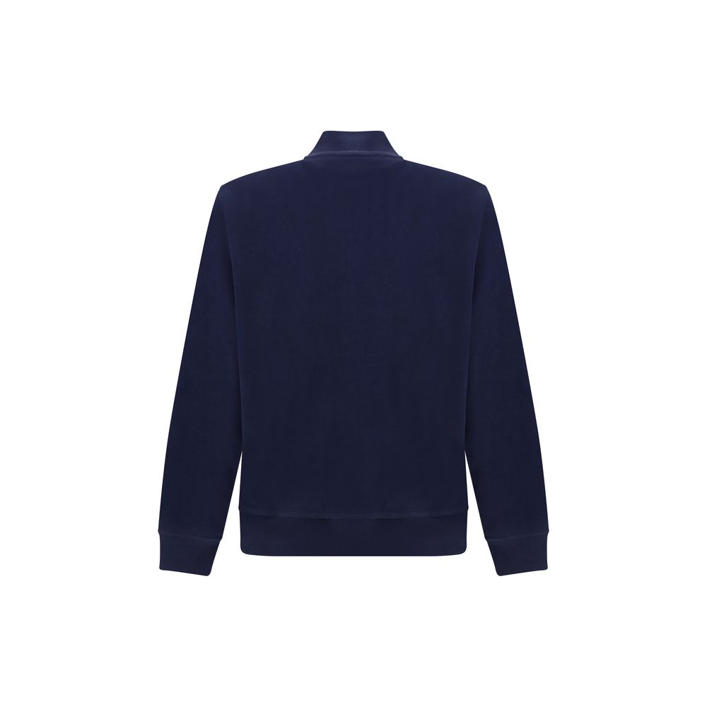 Brunello Cucinelli Sweatshirt en Coton Bleu pour Homme