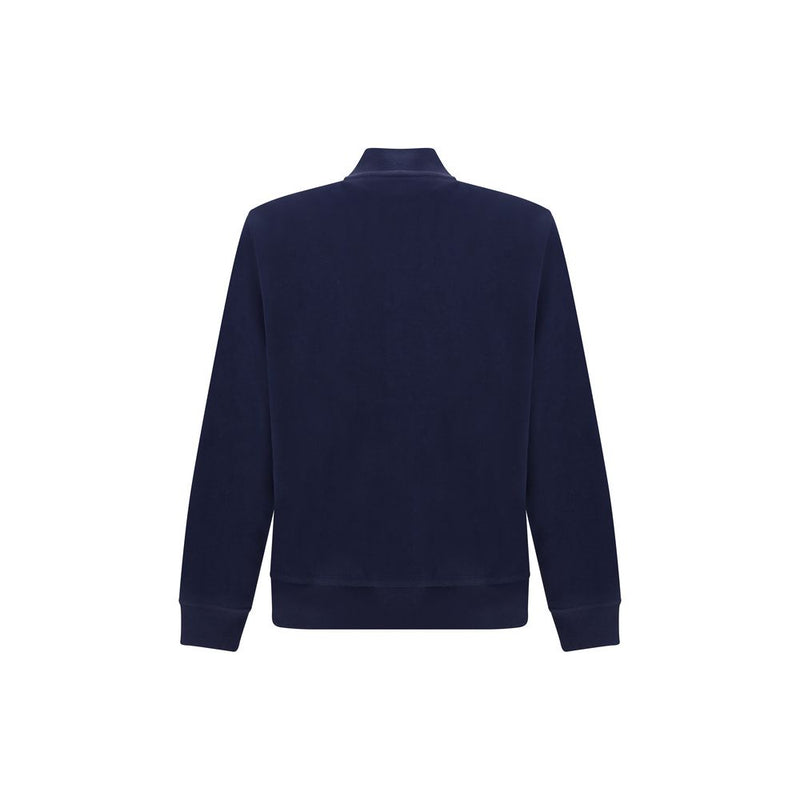 Brunello Cucinelli Sweatshirt en Coton Bleu pour Homme