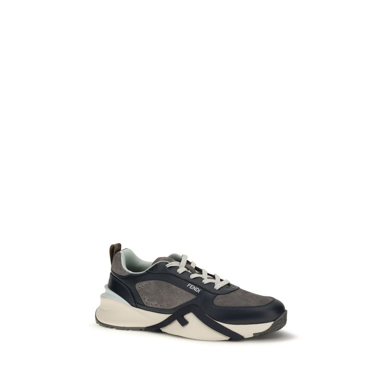 Fendi Multicolor Calf Leather Bos Taurus Athletic Sneakers