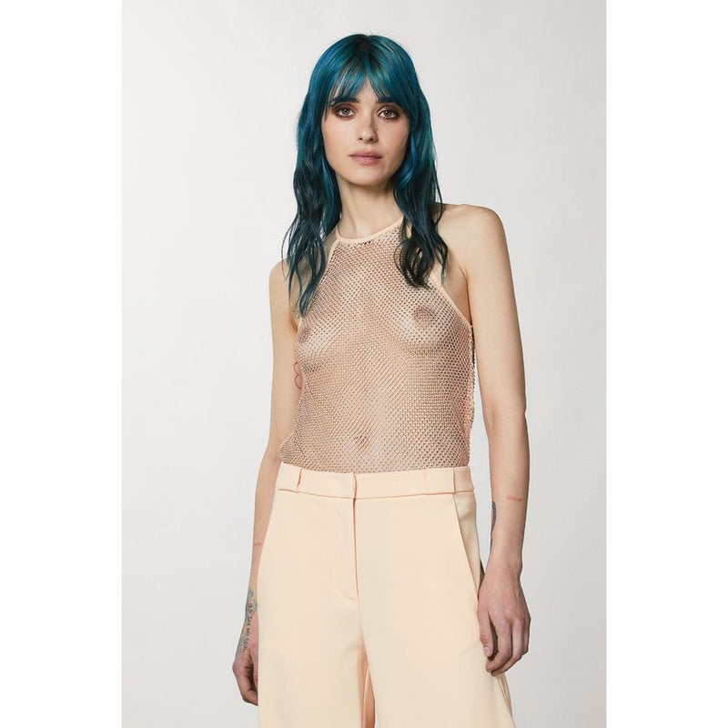 Patrizia Pepe Astral Blush Polyester Tank Top for Women