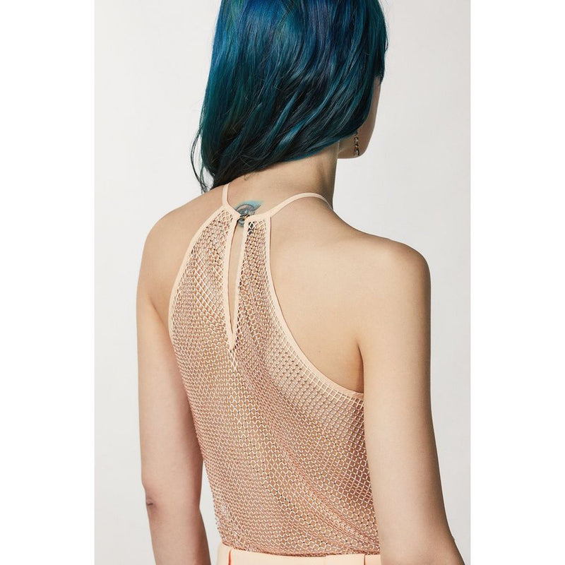 Patrizia Pepe Astral Blush Polyester Tank Top for Women