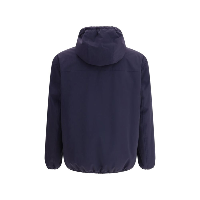 Brunello Cucinelli Blue Waterproof Hooded Shell Jacket