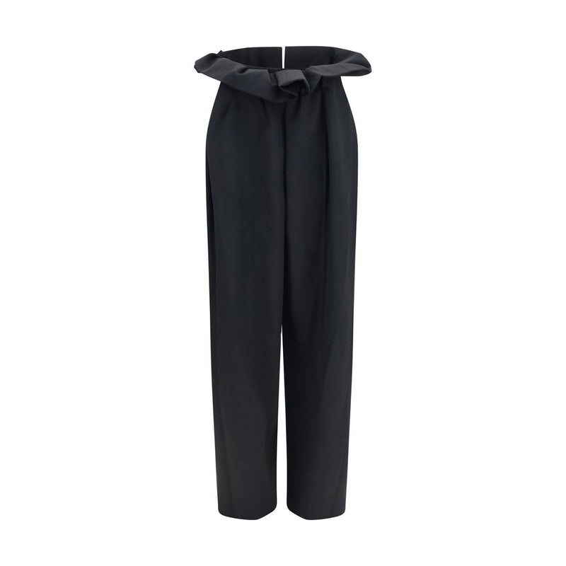 Khaite Black Wool Oves Aries Casual Pants