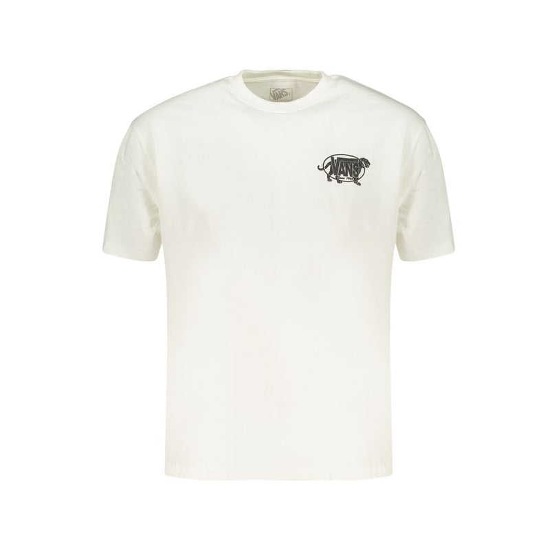 Vans White Cotton Men's T-Shirt