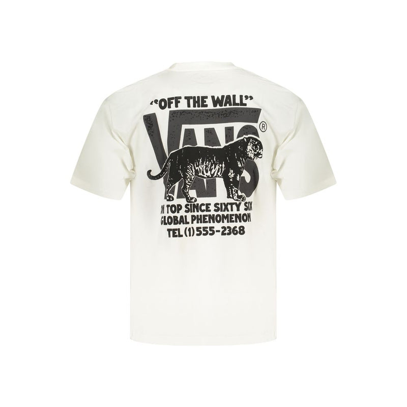 Vans White Cotton Men's T-Shirt