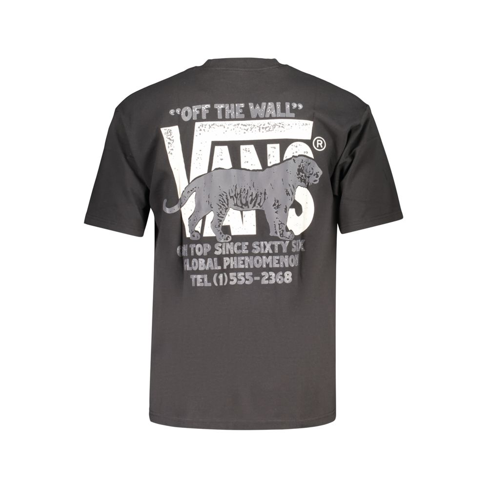 Vans Black Cotton Men's T-Shirt - Effortless Street Style