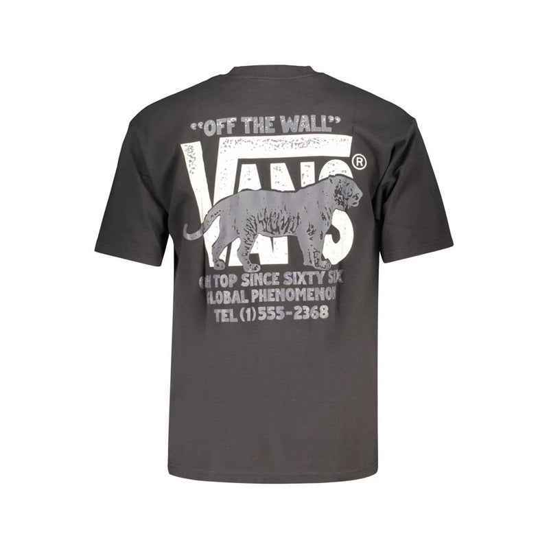Vans Black Cotton Men's T-Shirt - Effortless Street Style