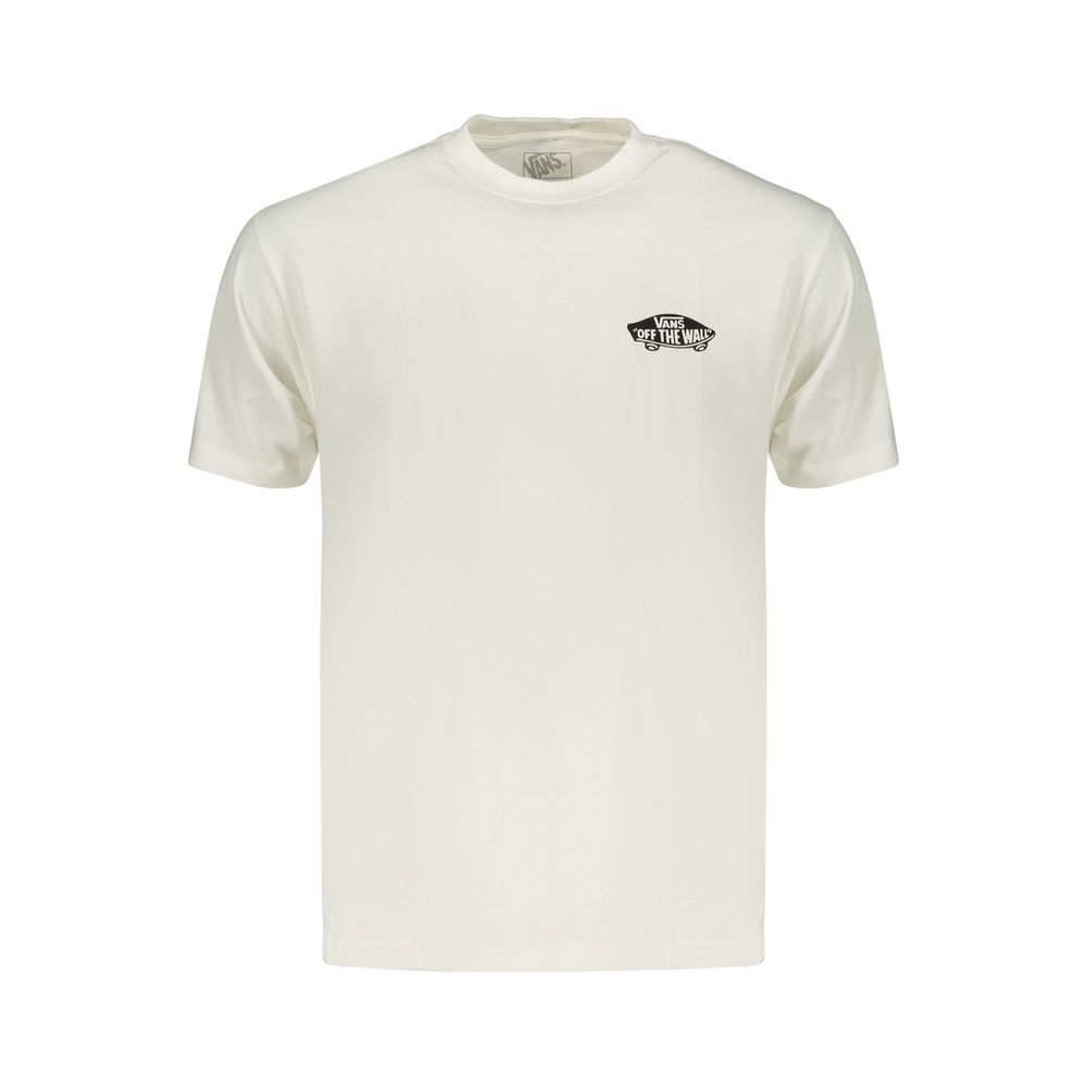 Vans White Cotton Men's T-Shirt - Effortless Street Style