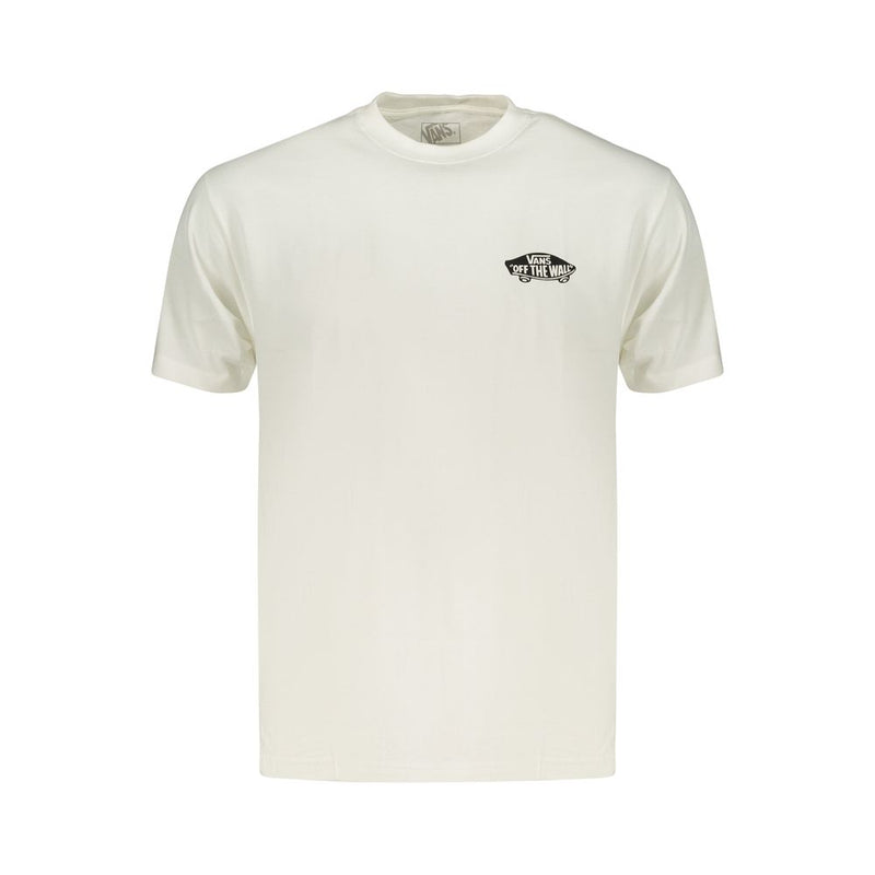 Vans White Cotton Men's T-Shirt - Effortless Street Style