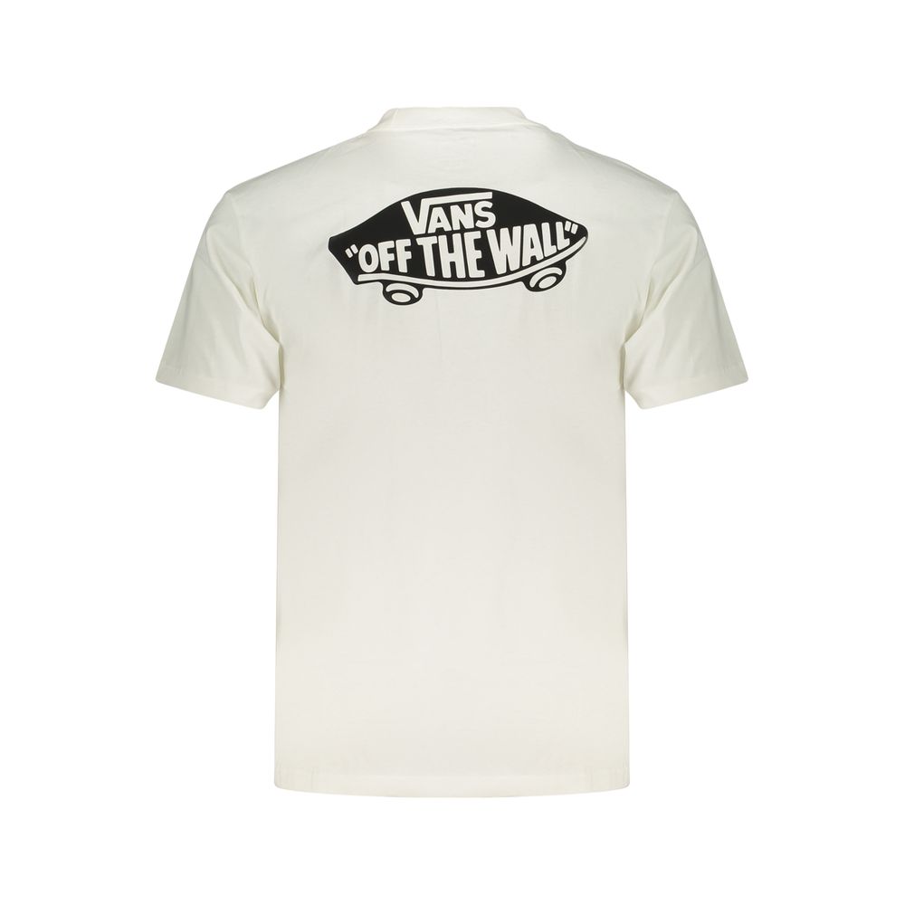 Vans White Cotton Men's T-Shirt - Effortless Street Style