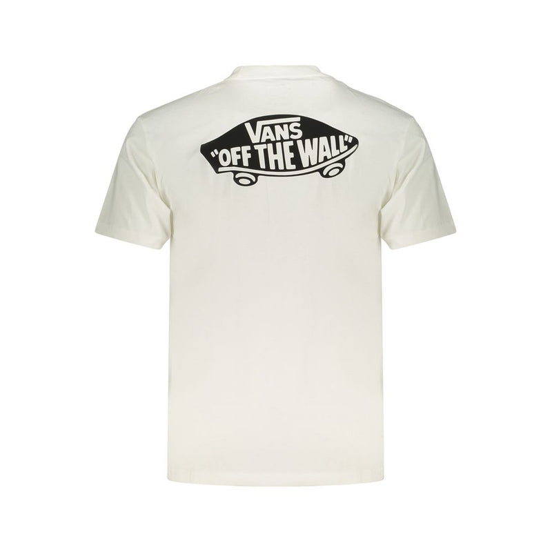 Vans White Cotton Men's T-Shirt - Effortless Street Style