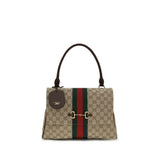 Gucci Paparazzo Beige Handbag - Iconic GG Fabric
