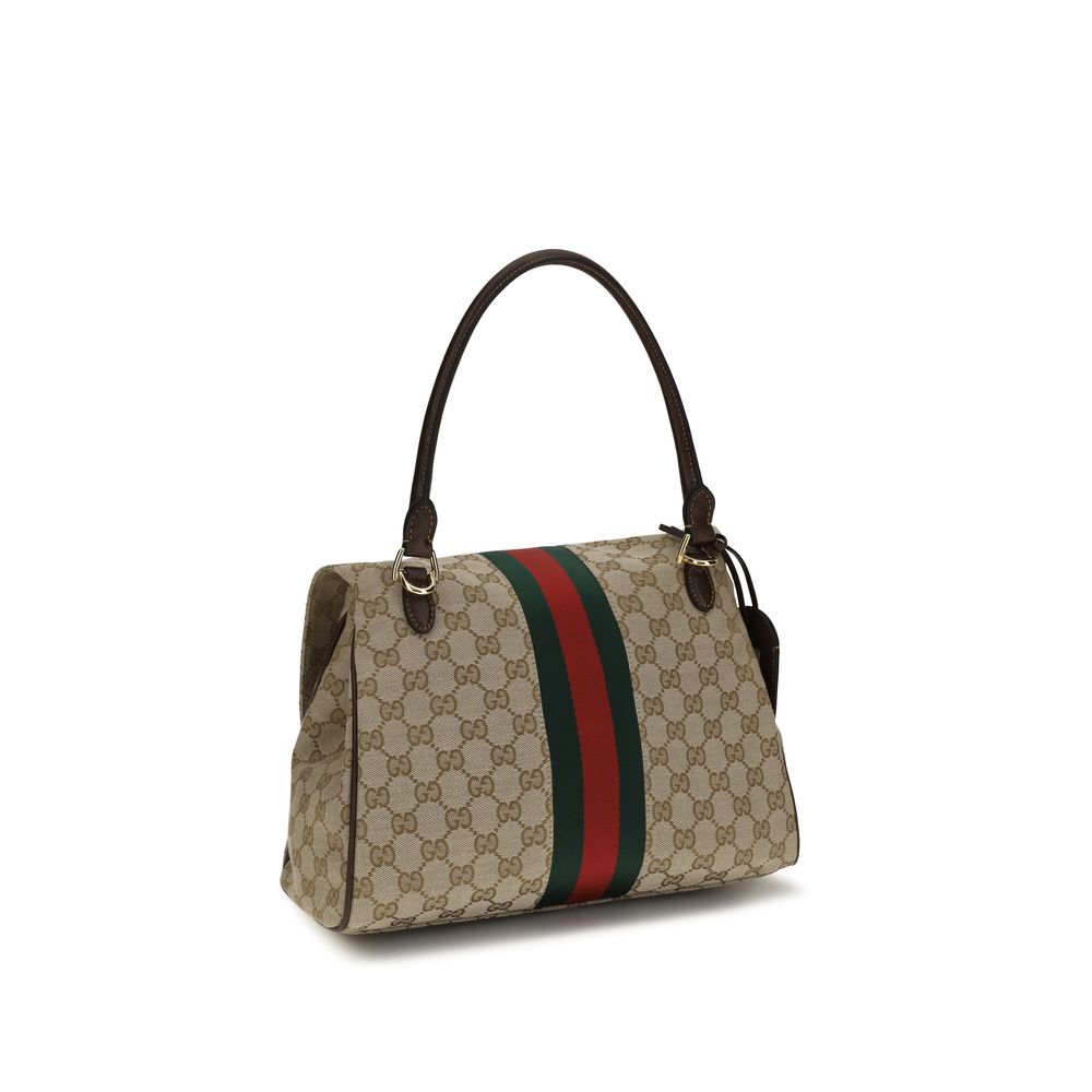 Gucci Paparazzo Beige Handbag - Iconic GG Fabric