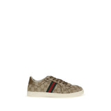 Gucci Beige Polyester Athletic Sneakers for Women
