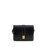 Khaite Black Calf Leather Bos Taurus Shoulder Bag